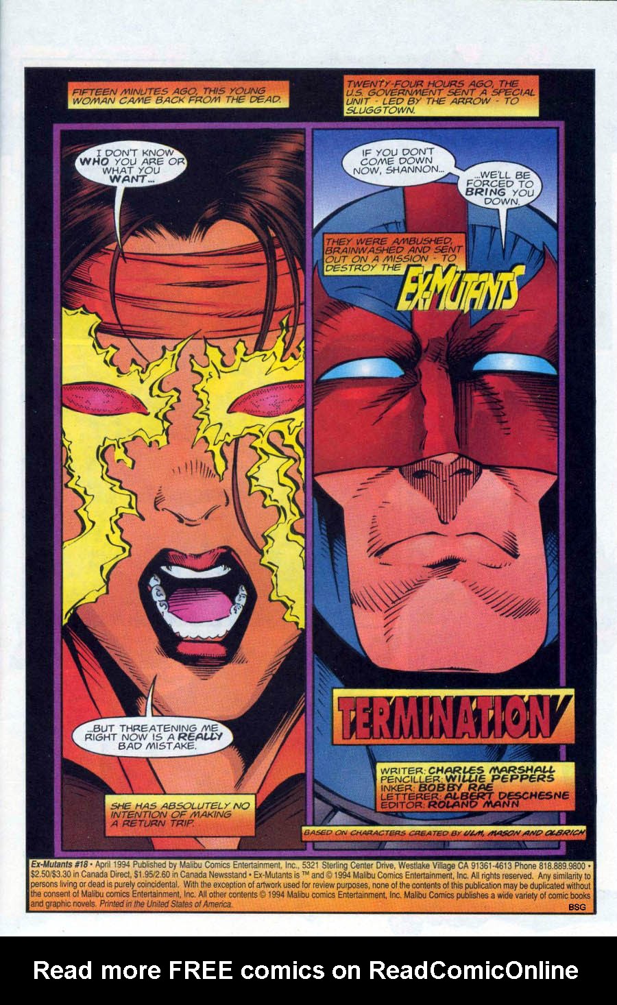 Read online Ex-Mutants comic -  Issue #18 - 2