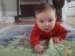 Tummy time on Tutu's quilt!