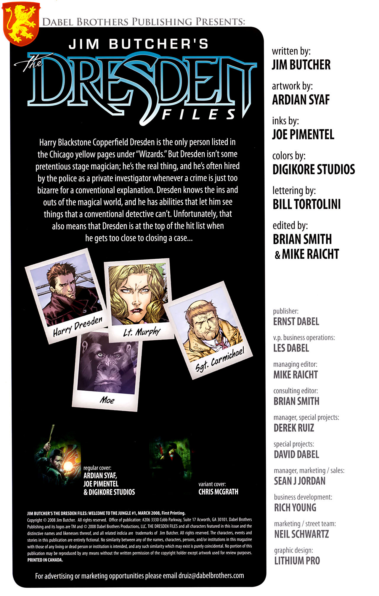 Read online Jim Butcher's The Dresden Files: Welcome to the Jungle comic -  Issue #1 - 3