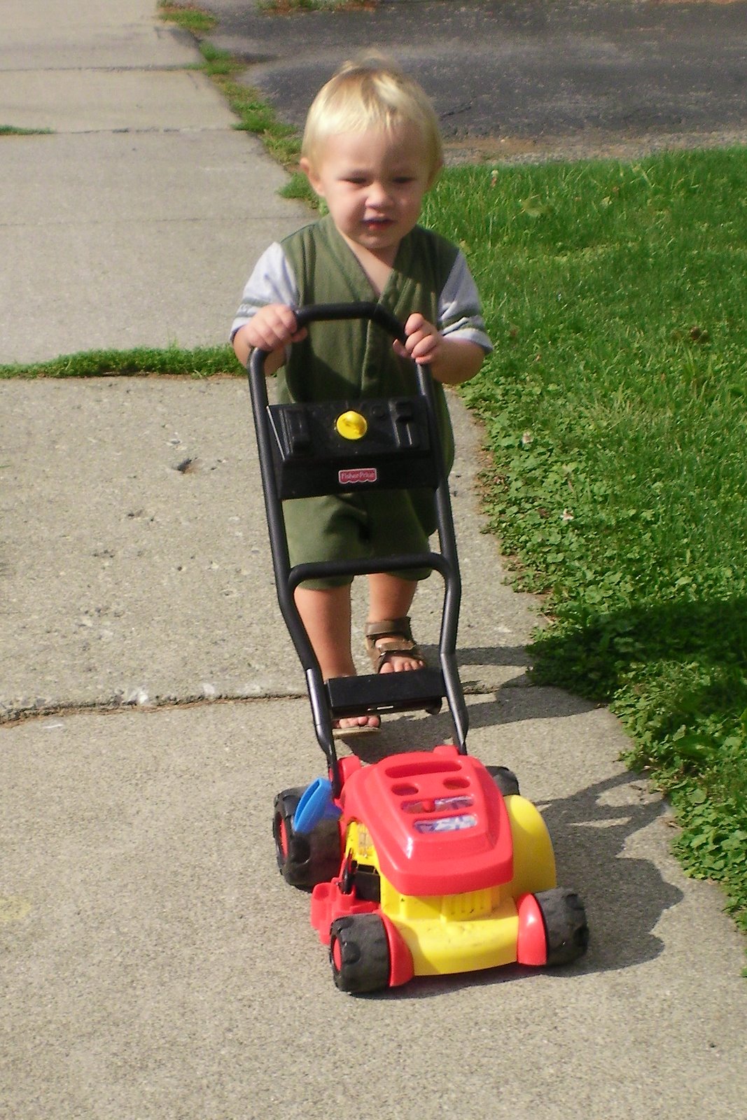 Andrew, Jonathan & Alexander Lawn Mower Baby.....