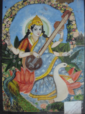 My painting - Saraswati, the Goddess of Knowledge and Arts