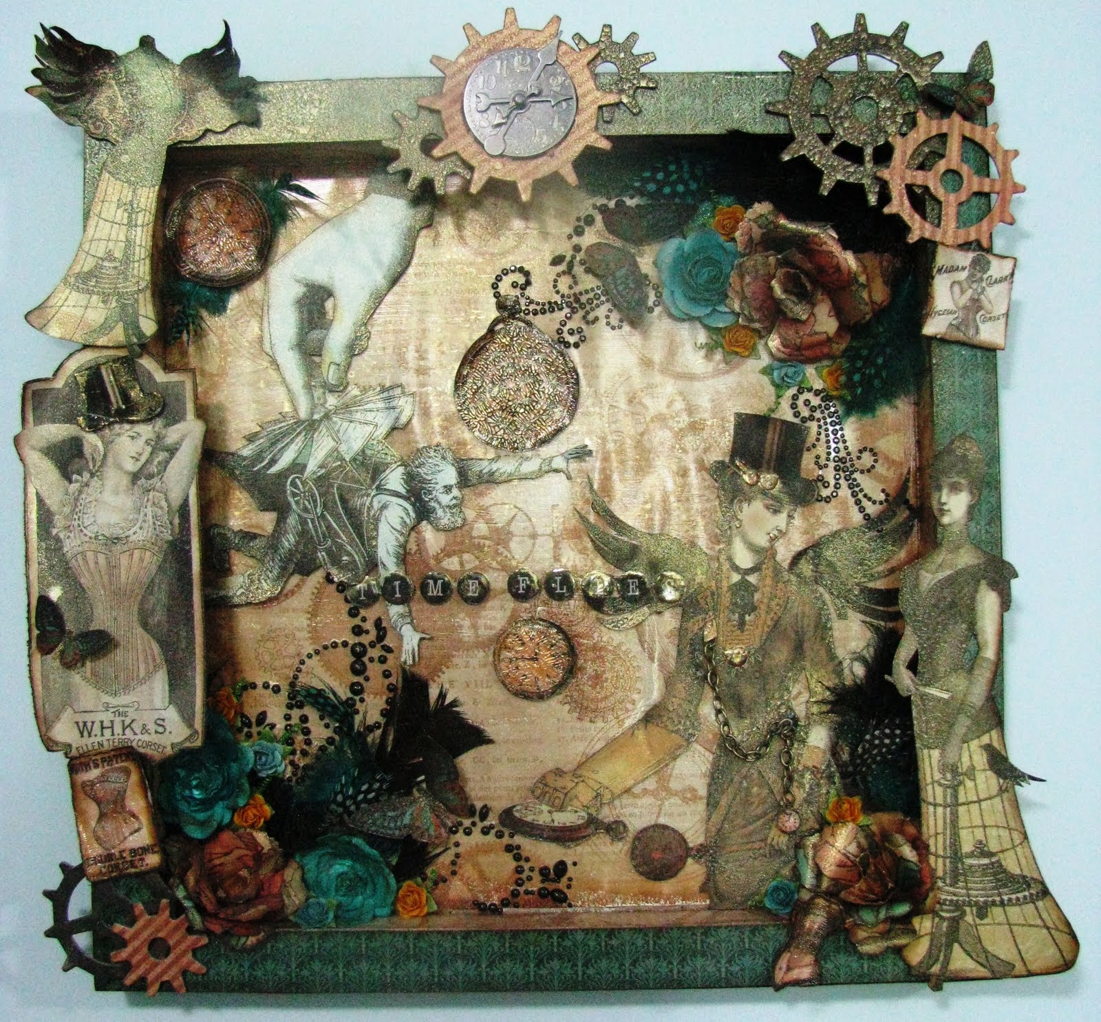 Rachie Scraps Here: Graphic 45 Steampunk Shadow Box