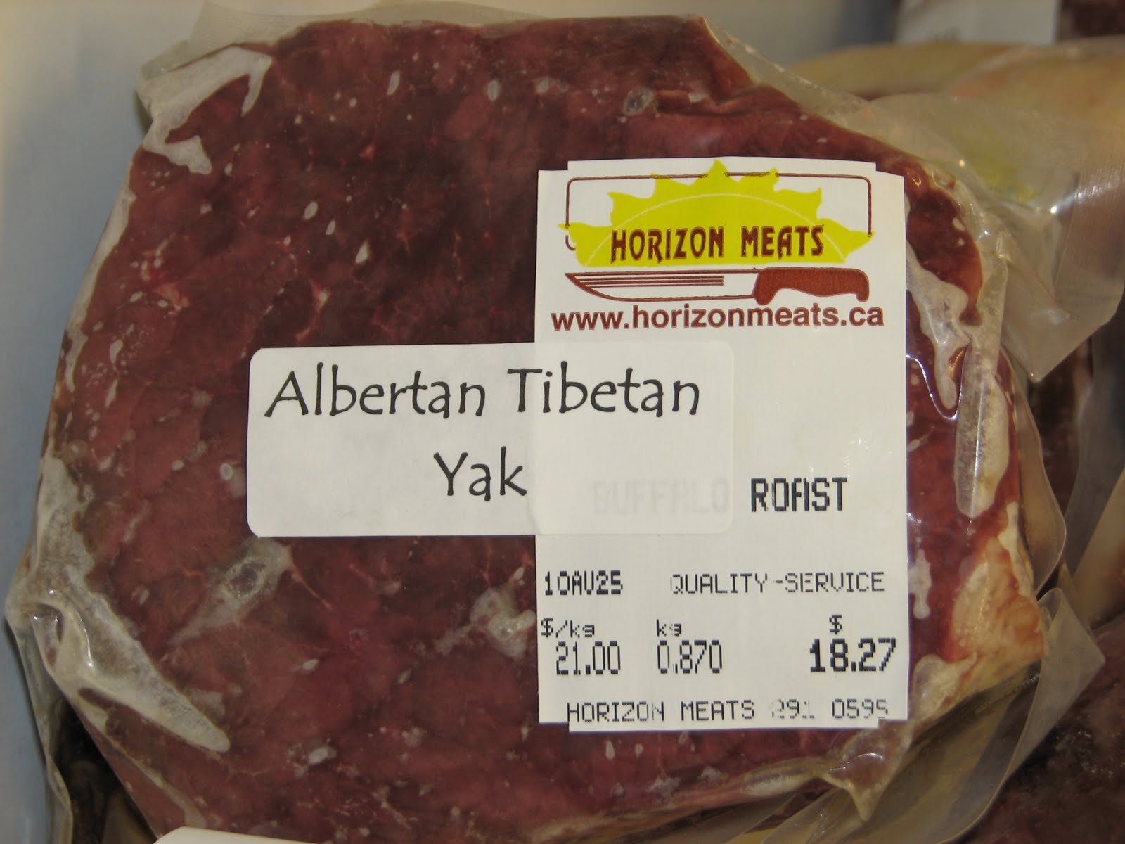 Springridge Ranch GrassFed YakCross Beef Horizon Meats