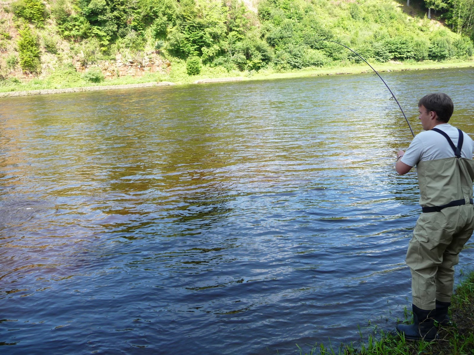 Salmon Fishing Scotland. Salmon Fishing Scotland Catching Summer