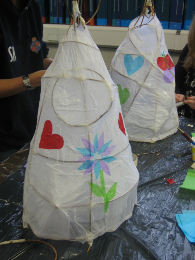 Spiral Arts Lantern at Kirk Hallam Community College