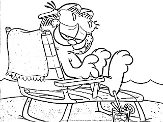 Printable Coloring Pages-Garfield Coloring Pages | Coloring Pages