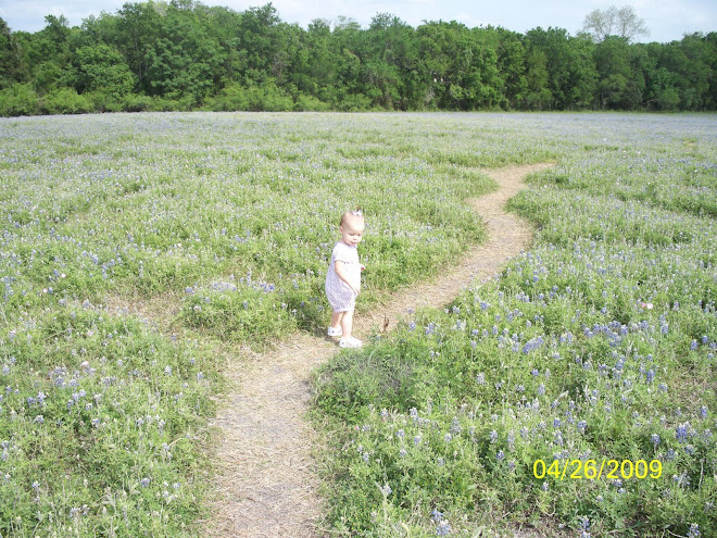 Maddy's first time to see Blue Bonnets