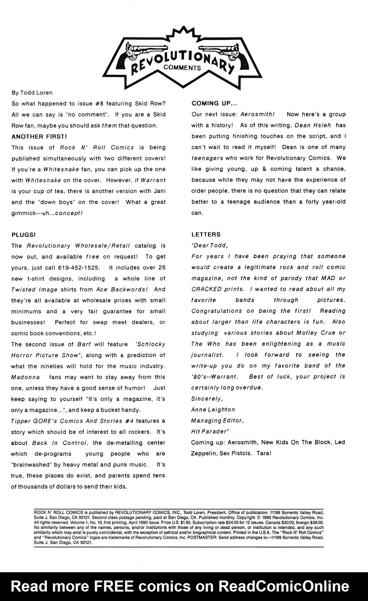 Read online Rock N' Roll Comics comic -  Issue #10 - 2