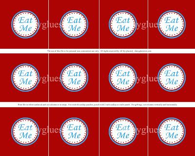 The Printable Party Shop by OMG: "Eat Me" Party Circles