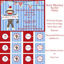 Sock Monkey Vintage Party