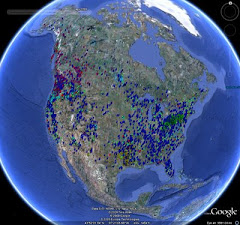 Distribution of Sasquatch sightings since 1967