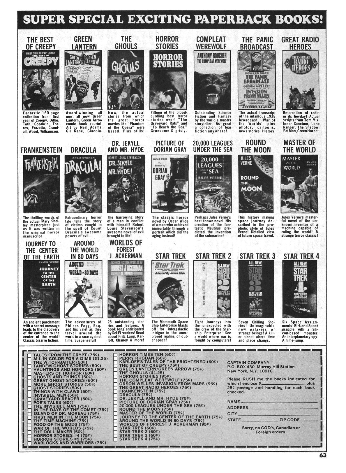 Read online Vampirella (1969) comic -  Issue #19 - 63