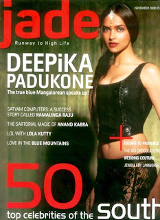 Deepika Padukone - Jade Magazine Cover Page