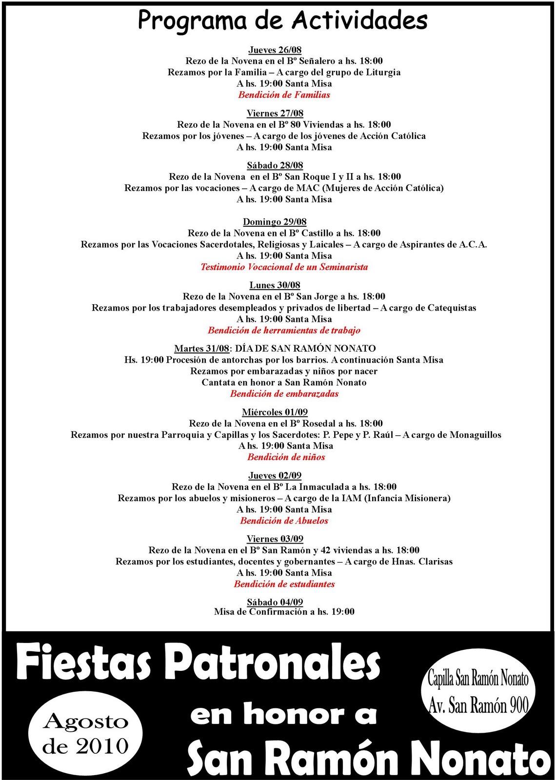 San Ramón -  Agosto de 2010