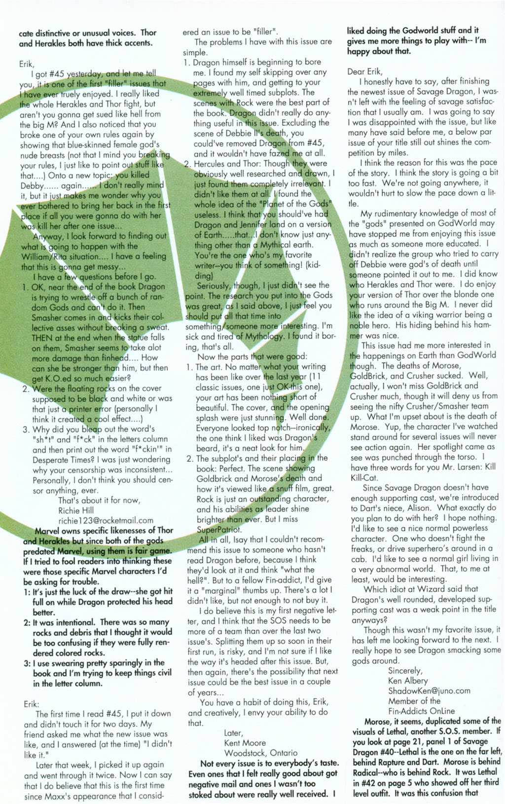 Read online The Savage Dragon (1993) comic -  Issue #47 - 26