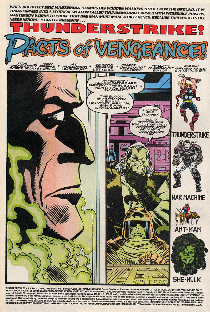 Read online Thunderstrike (1993) comic -  Issue #21 - 2