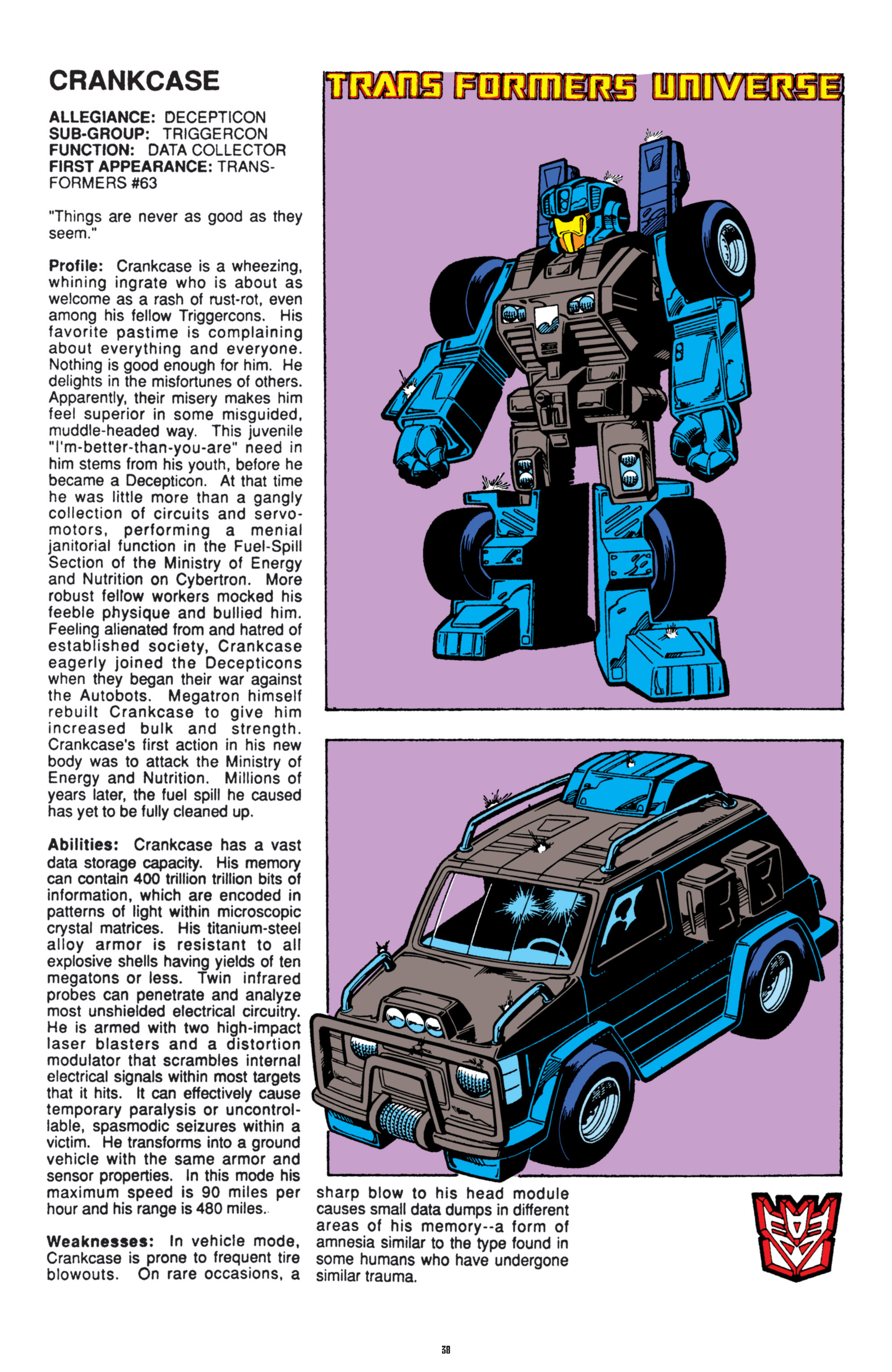 Read online The Transformers Classics comic -  Issue # TPB 8 - 38