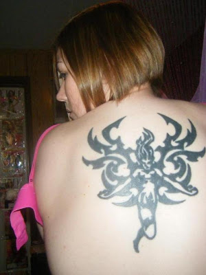 dark fairy tattoos. Tribal Fairy Tattoos For