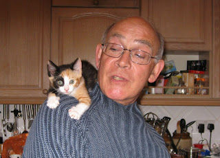 Hugh and the new kitten