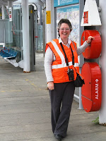 Me at the station in high vis jacket and walky talky