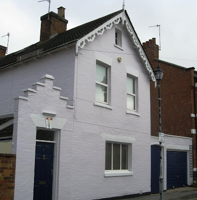 Front view of the house after painting