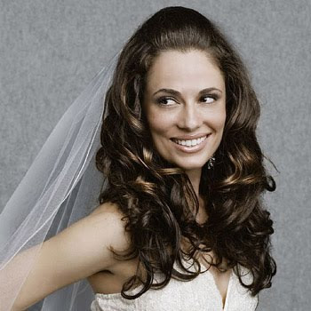 Long wavy Hairstyle Idea for Wedding Hairstyle