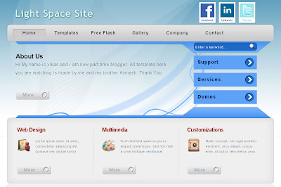 lightspace corporate business blog template