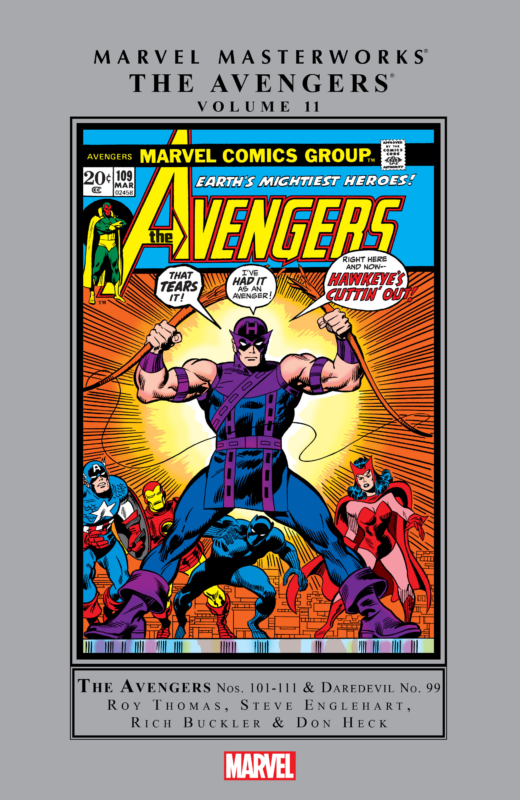 Read online Marvel Masterworks: The Avengers comic -  Issue # TPB 11 (Part 1) - 1