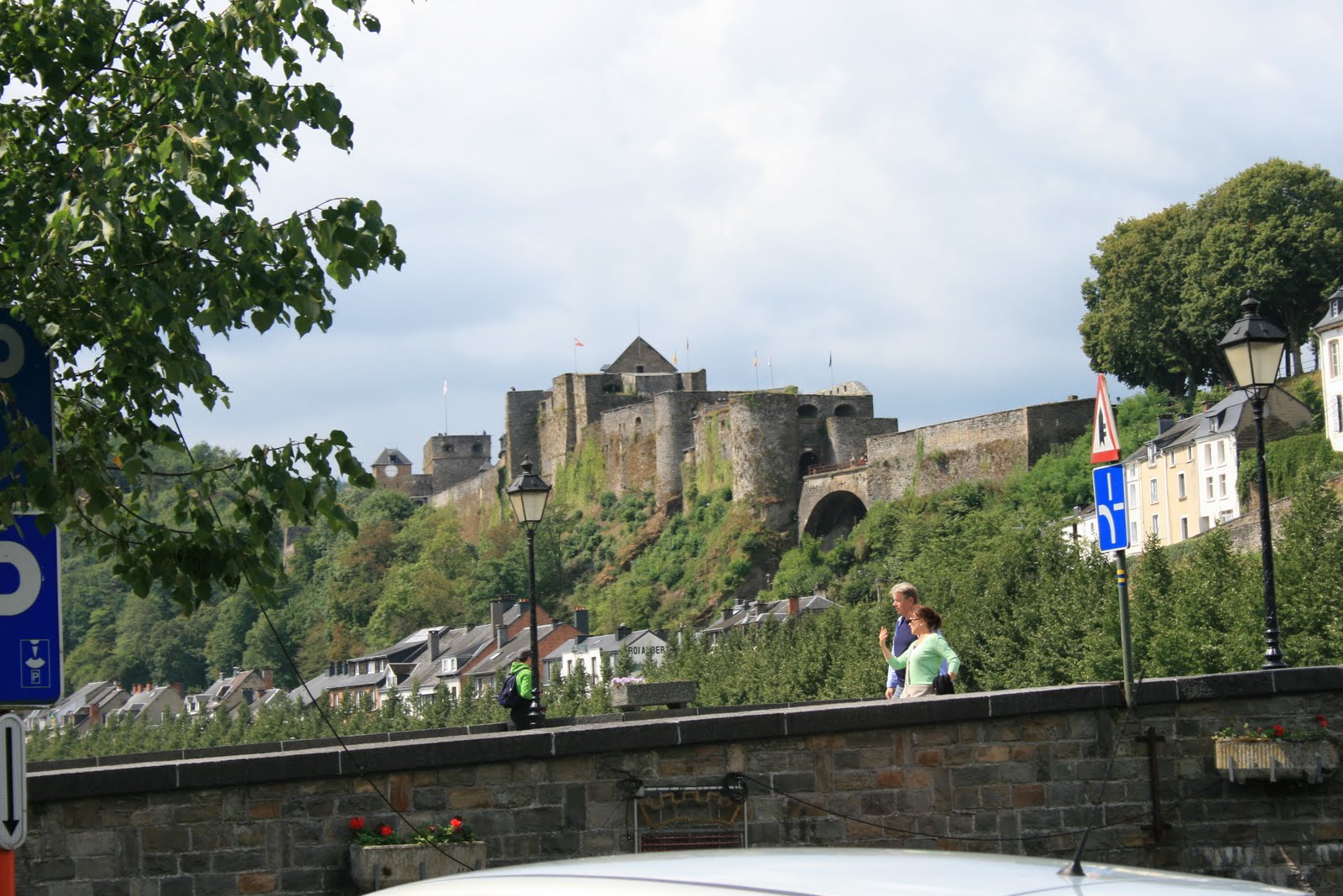 Ardennen Foto' s Kasteel Bouillon Aug 2010