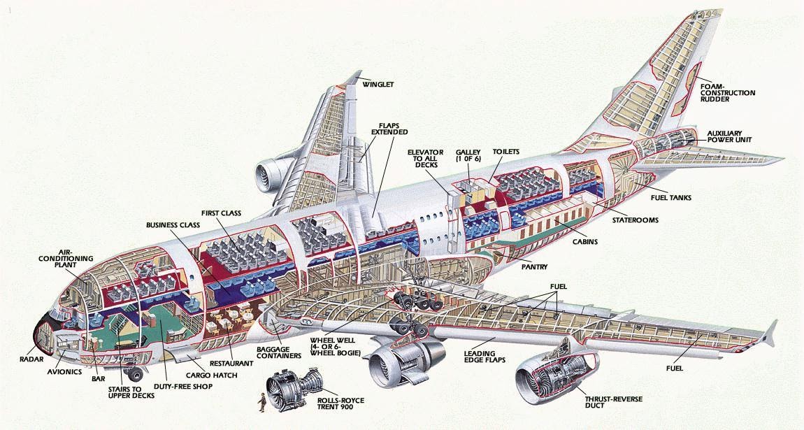 airplane-pics: airbus a380 cutaway picture