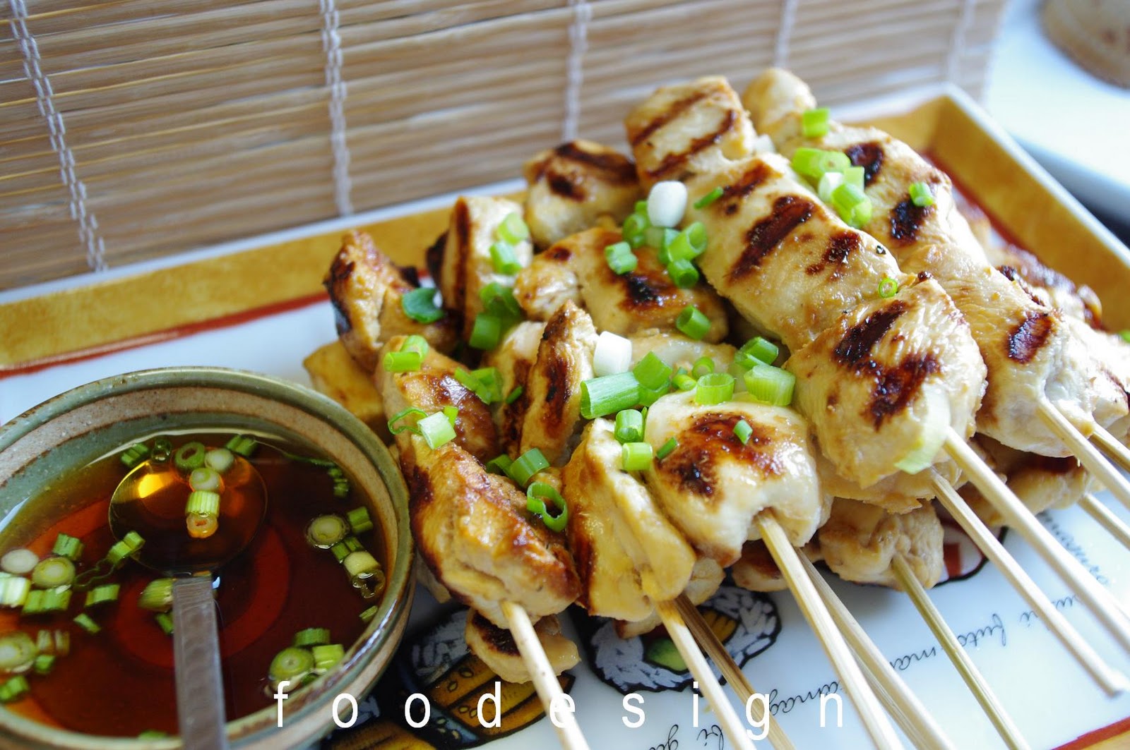 foodesign: yakitori (Japanese grilled chicken)