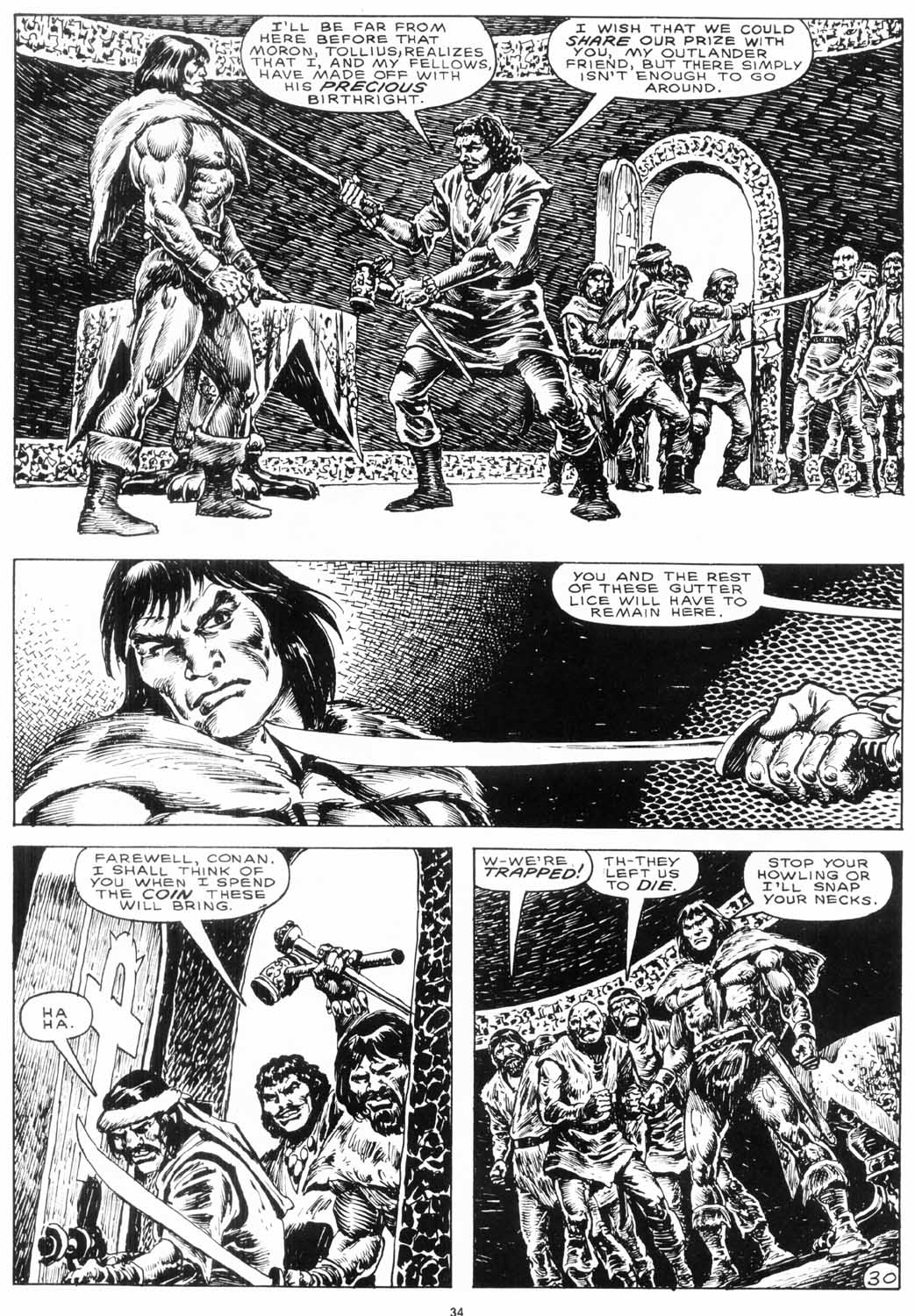 Read online The Savage Sword Of Conan comic -  Issue #155 - 35