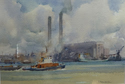 chamberlain trevor paintings gravesend watercolor watercolours tug working landscape painting watercolour breathtaking 1075 1600 watercolors visit karl terry box november