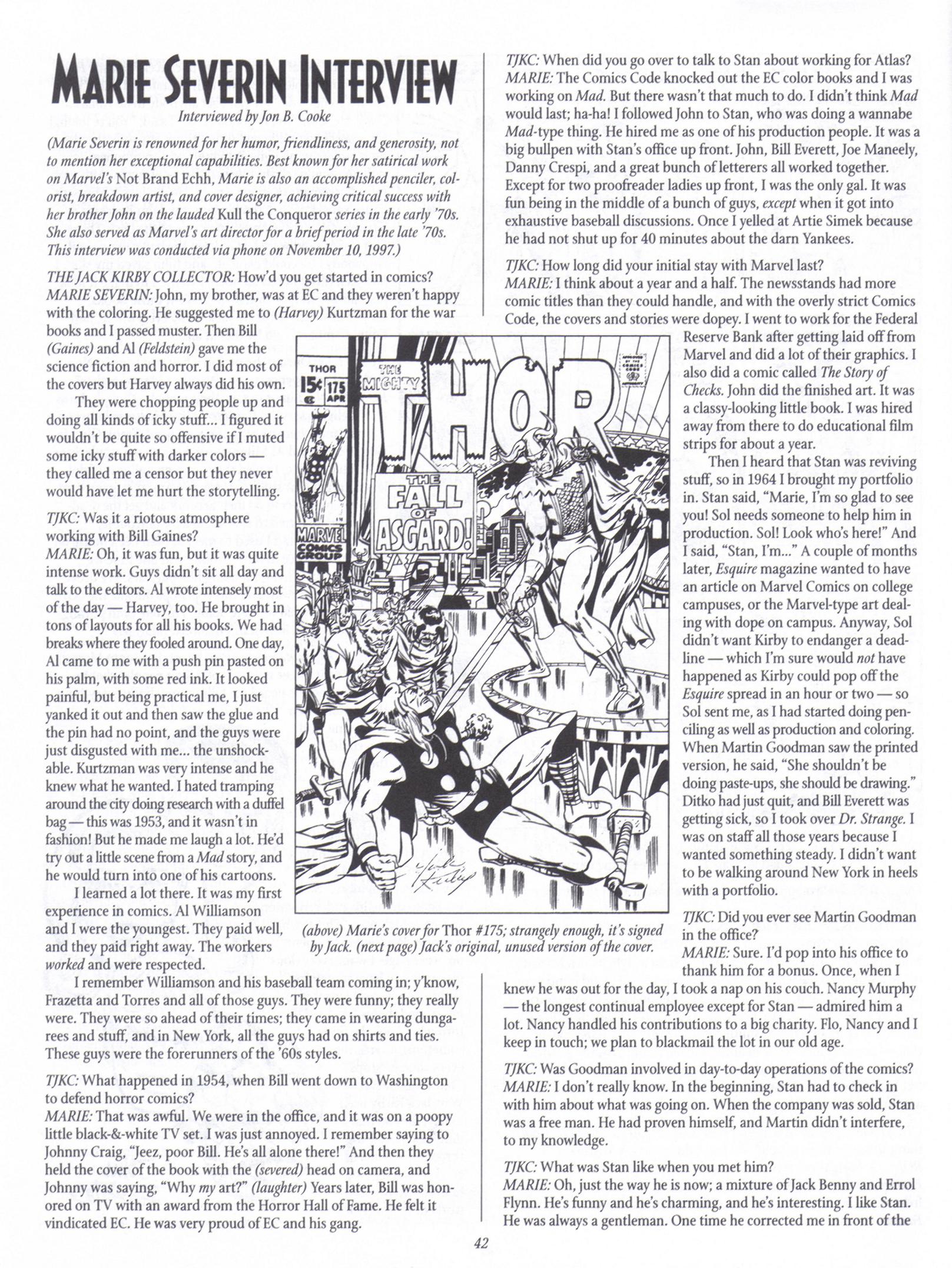 Read online The Jack Kirby Collector comic -  Issue #18 - 41