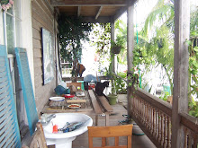 the artist's front porch.
