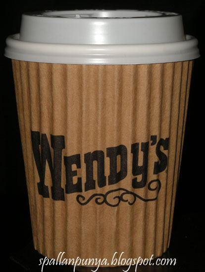 ...dah masuk kotak: Paper Cup Wendy's