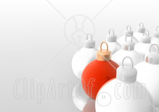 red and white christmas balls for desktops