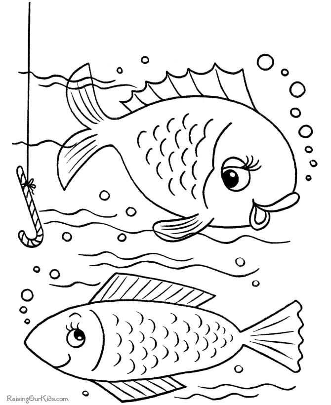 images of fish coloring pages - photo #33