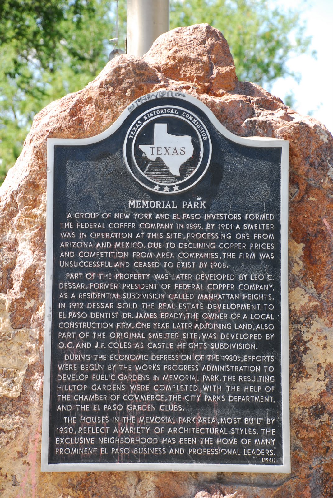 Texas Mountain Trail Daily Photo: Get off the Freeway: the Green Oasis