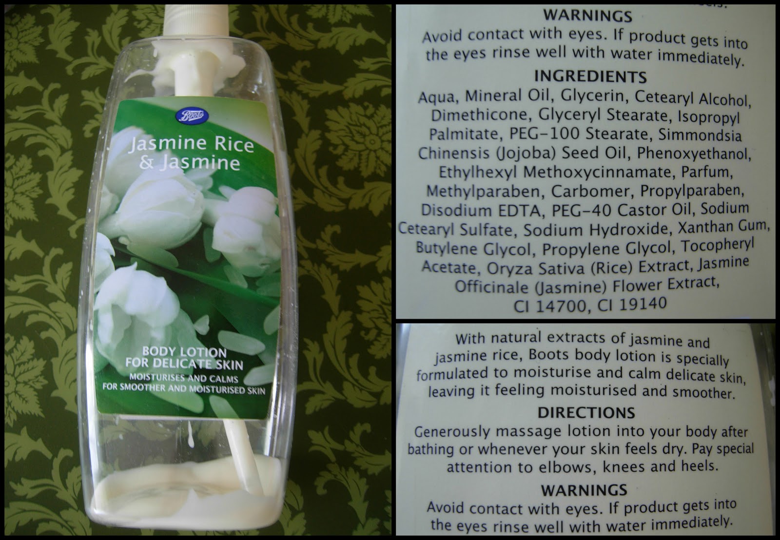 Potions Junkie Boots Jasmine Rice & Jasmine Body Lotion