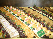 Mirror Display of Petit Fours for Rolex Corporate Party with Watch Cookies