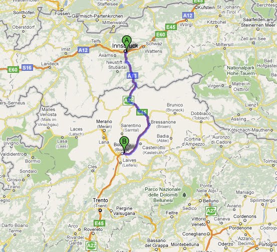 Vivir en moto VIII. InnsbruckBolzano