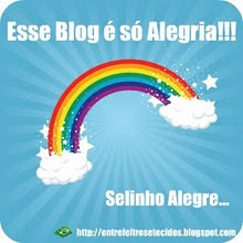 Selinho que recebi do Blog Entre Feltros e Tecidos.