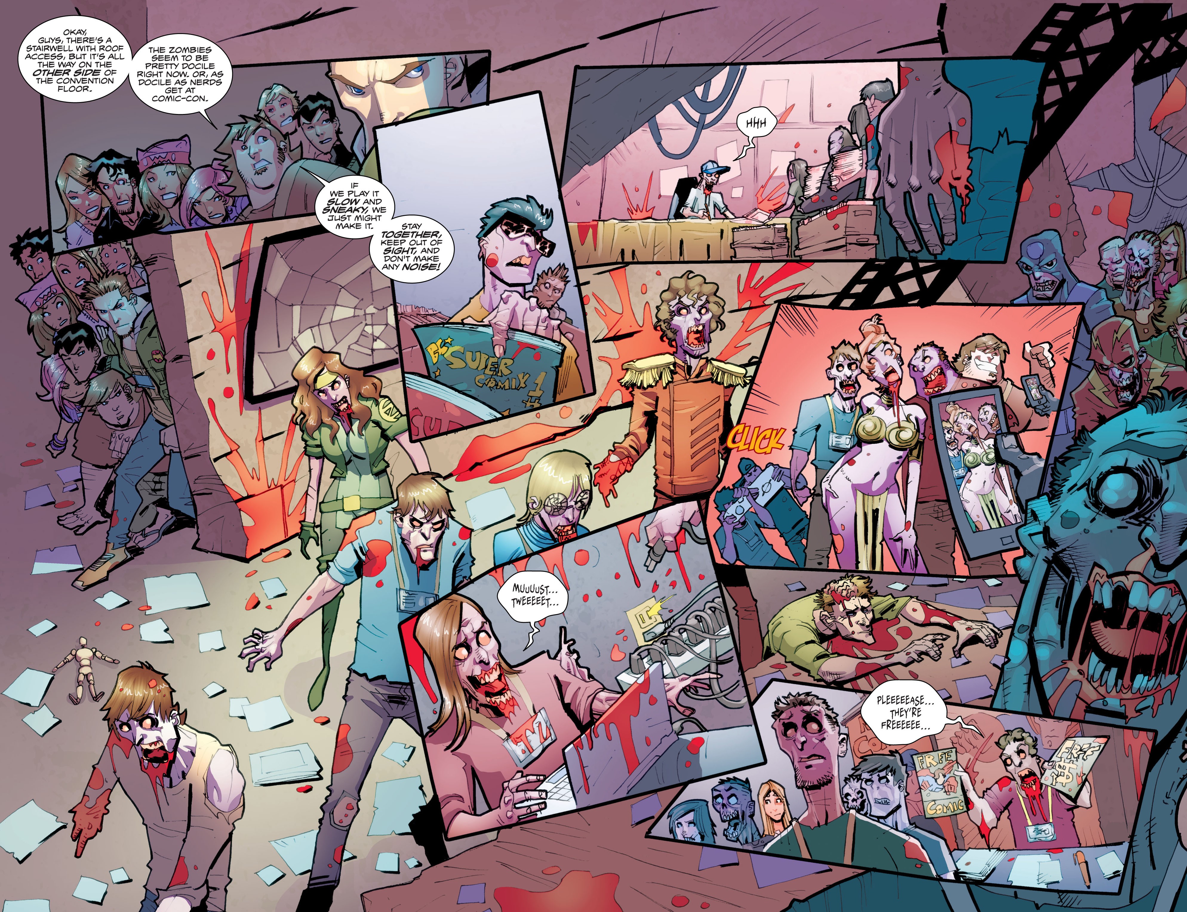 Read online Fanboys vs. Zombies comic -  Issue #3 - 21