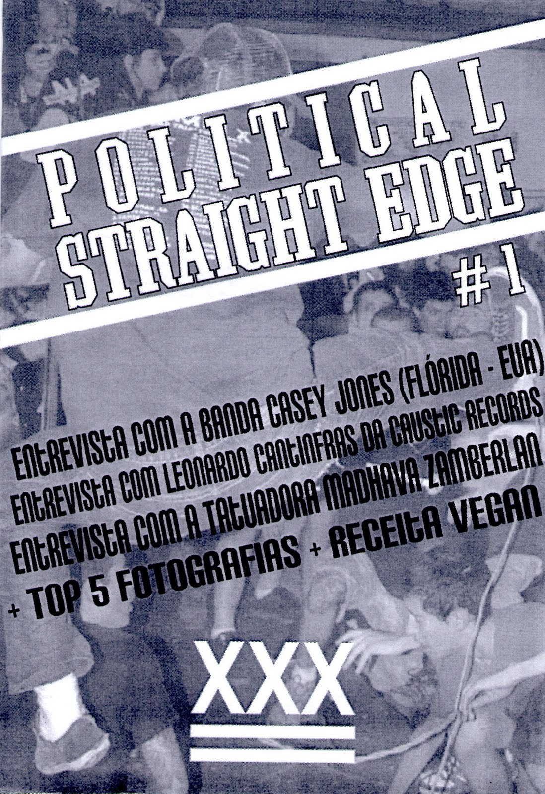 Provos.Brasil Straight Edge também é Zine Political Straight Edge 1