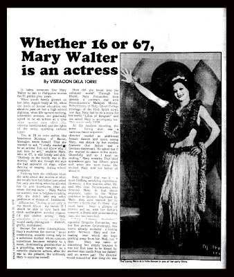 PELIKULA, ATBP.: MARY WALTER