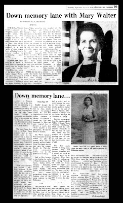 PELIKULA, ATBP.: DOWN MEMORY LANE WITH MARY WALTER