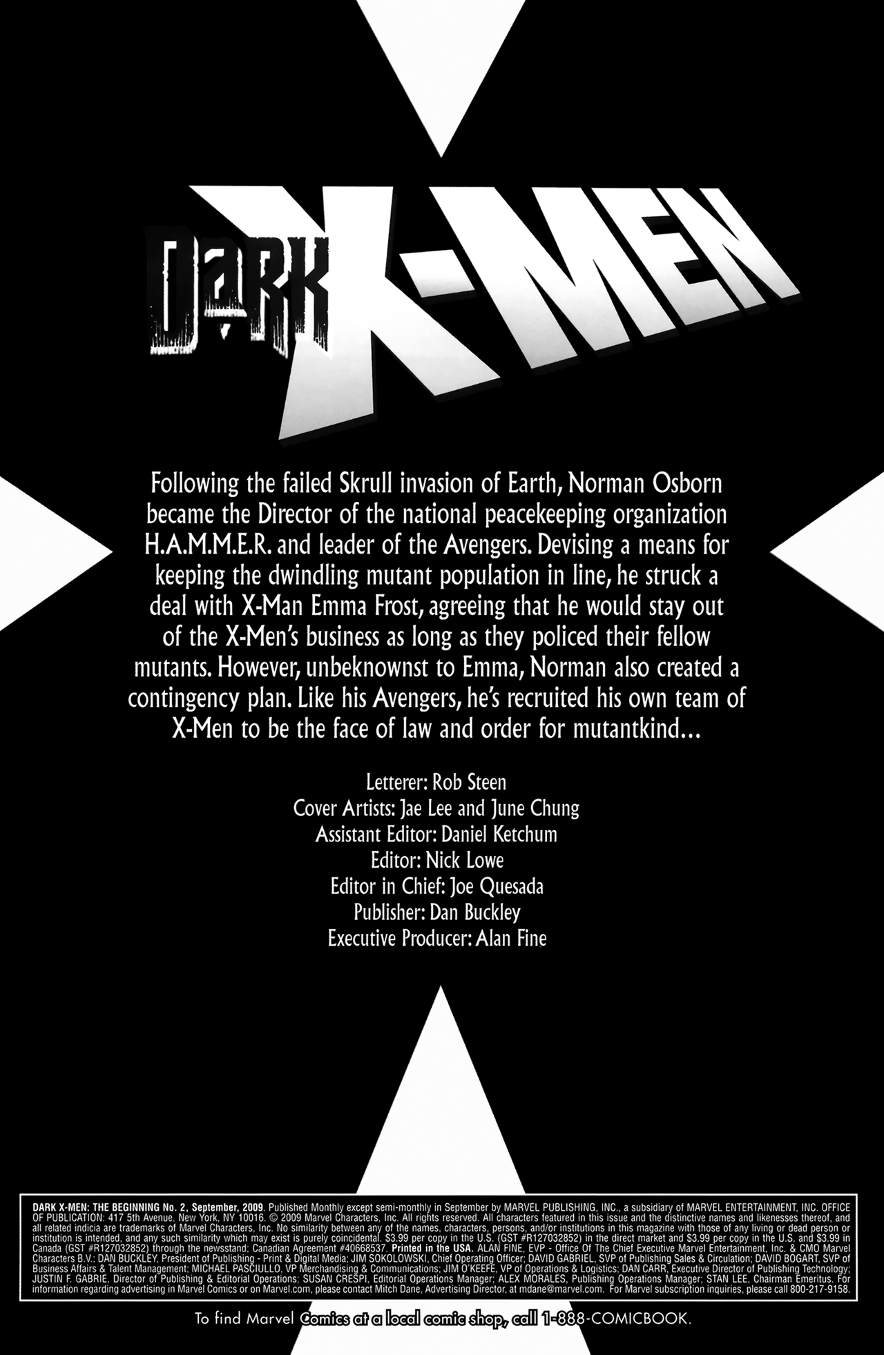 Read online Dark X-Men: The Beginning comic -  Issue #2 - 2