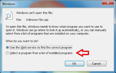 change default program for file type windows 7