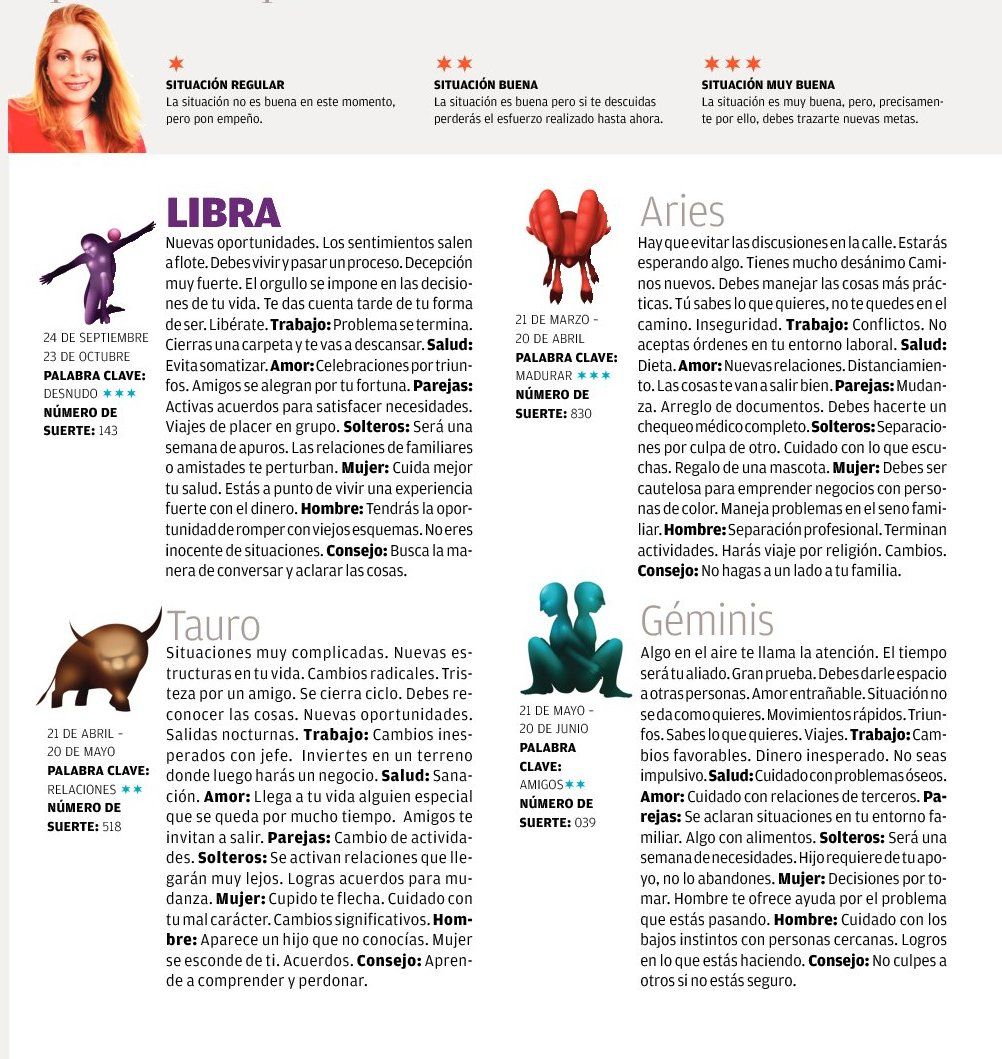 El buscador Místico Adriana Azzi Sedes Horóscopo del 3 al 9 de octubre